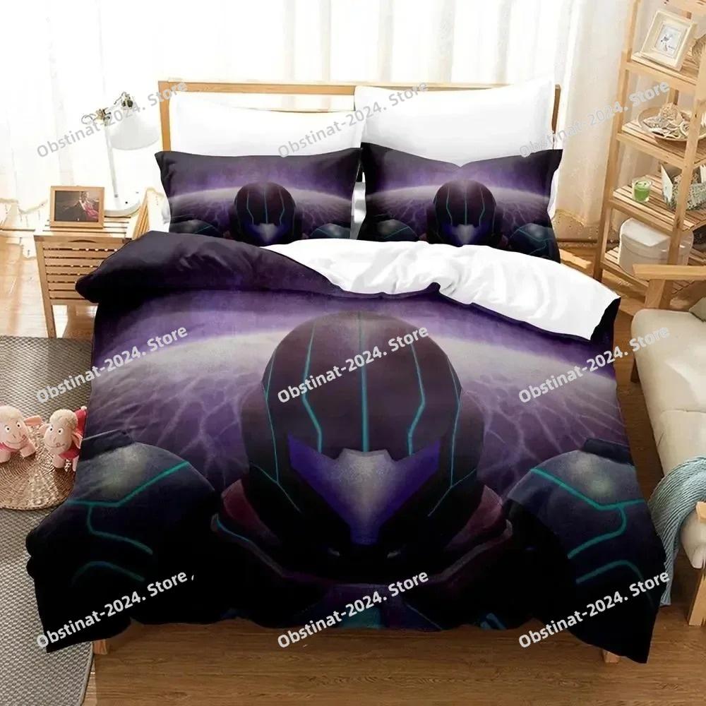 Metroid Prime Corruption Bedding Set Printed Bed Set Duvet Cover Sheet Pillowcase Bed Soft Quilt Cover Full Queen King Size