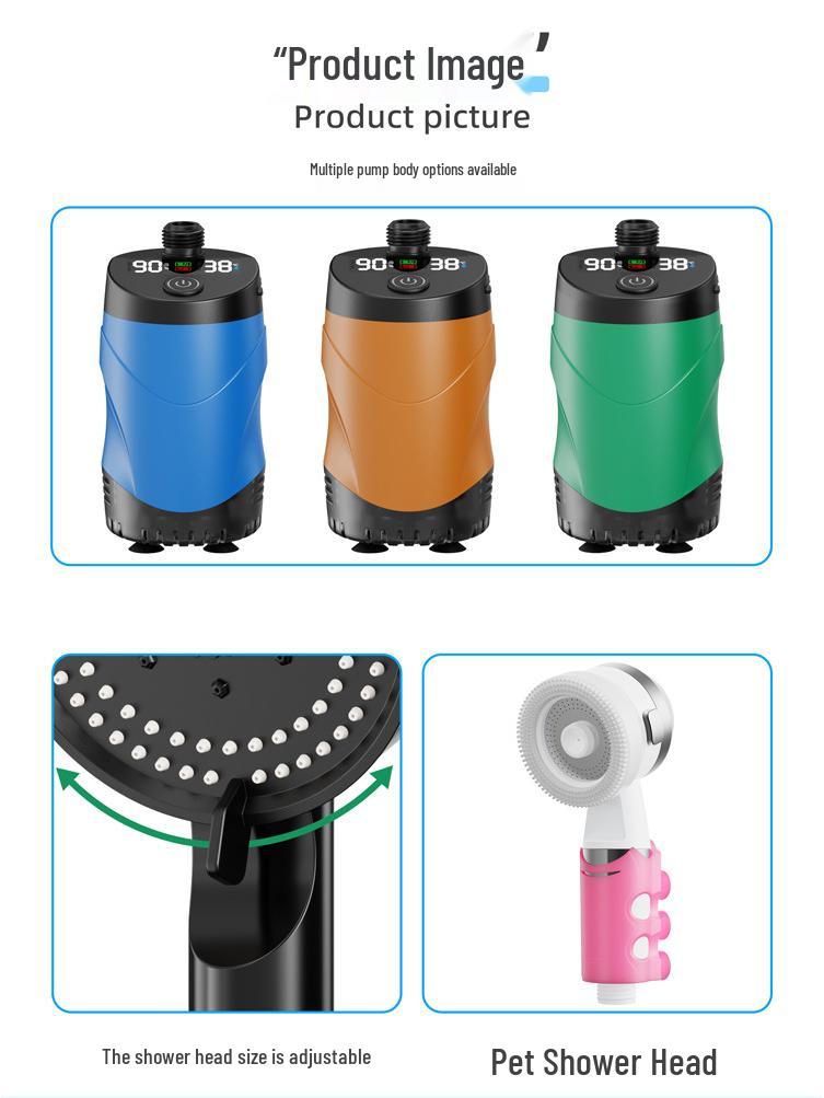 Přenosná elektrická venkovní sprchová pumpa pro domácí mazlíčky