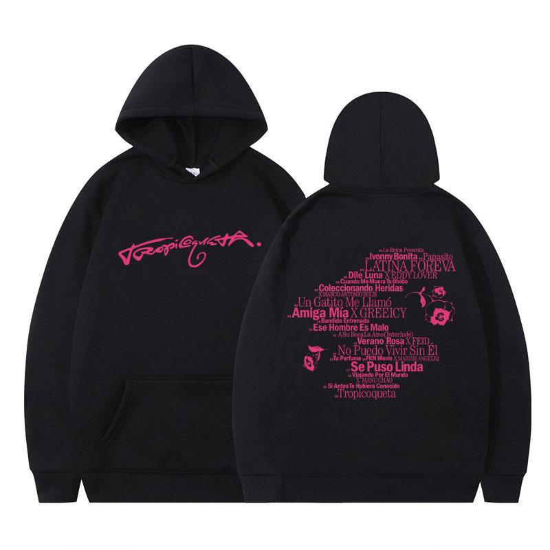 

Singer Karol G Tropicoqueta 2025 Album Hoodie Men s Women Fashion Sweatshirts Long Sleeves Casual Oversized Hoodies Streetwear 3XL