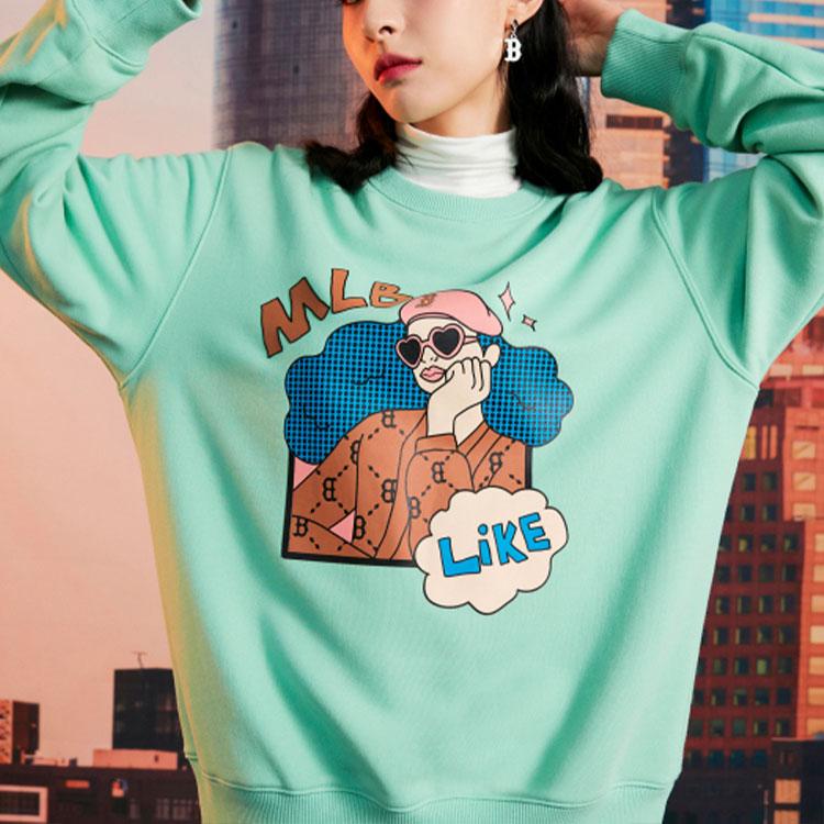 New MLB Sweatshirts Unisex Green 3AMTL0224-43MTL