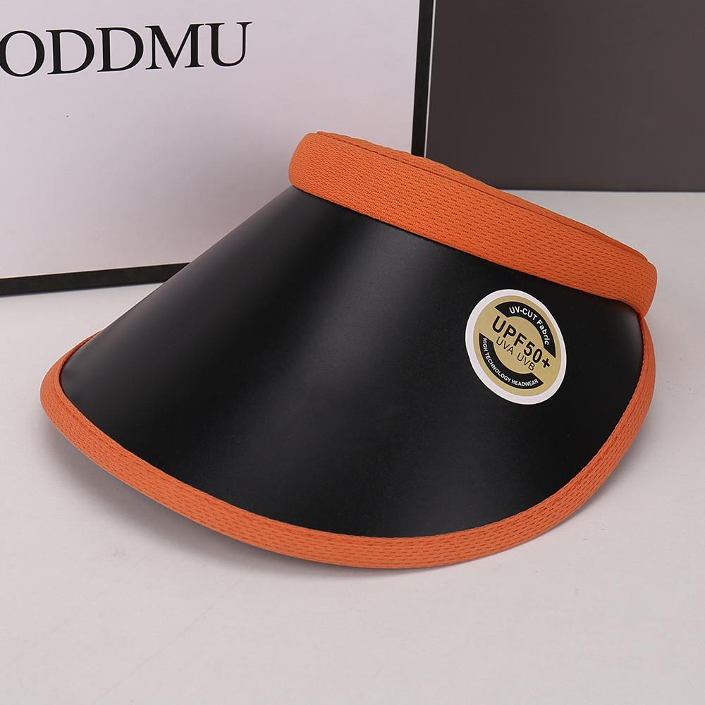 Summer Womens Black Vinyl Open Top Hat With Wide Brim For Sun Protection Sunhat For Outdoors