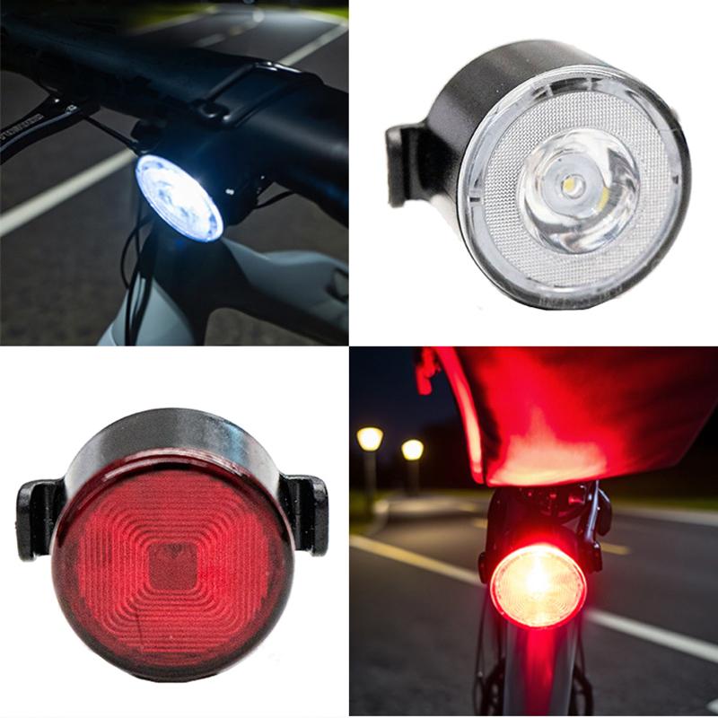 Type-C Rechargeable Bike Light LED Bicycle Lamp Front/Rear/Set Highlight Lighting Front Headlight Rear Taillight Cycling Lantern 7