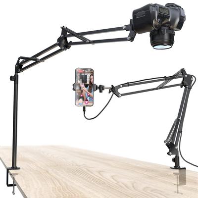 CACENCAN M03 Camera Arm Camera Stand Arm Overhead Photography Smartphone Stand Hand Photography Web Camera Arm 360 Degree Rotation Extension Arm Desk