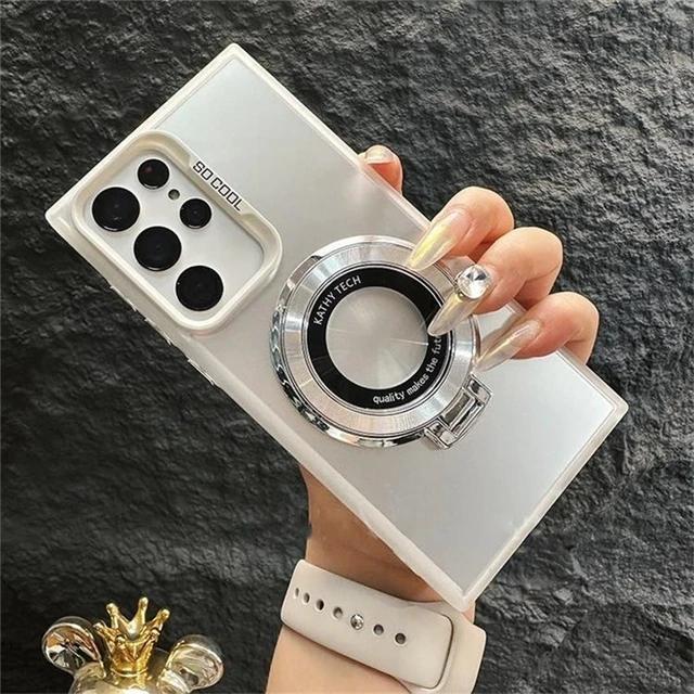 Aurora Magnetic CD Ring Holder Phone Case For Xiaomi Redmi Note 9 10 11 12 13 Pro Plus 4G 5G 13C 12C 9S 10S 11S 12S Turbo3 Cover