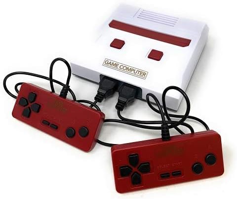 CLASSICAL Game Computer, Famicom 3 Compatible, 2-Player Compatible, Built-in Game Console, Approx. 13.8 x 13.8 x 3.7 cm (White)