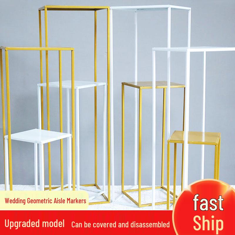 Wedding Aisle Floral Arrangement Stand - Iron Metal Frame for Decorations