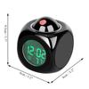 LED Digital Projektion Väckarklocka Projektor LCD Röst Taltid Temperatur