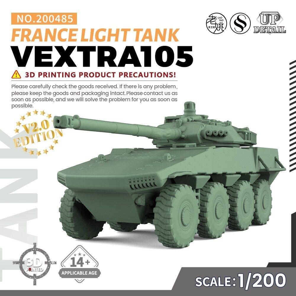 

SSMODEL 1/200 Набор военной модели Франция VEXTRA105 Легкий танк