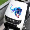 Vibrant Neon Leopard Motorcycle Decals Waterproof Sunproof Stickers for Scooter Fuel Tank Laptop Car Window DIY Decor