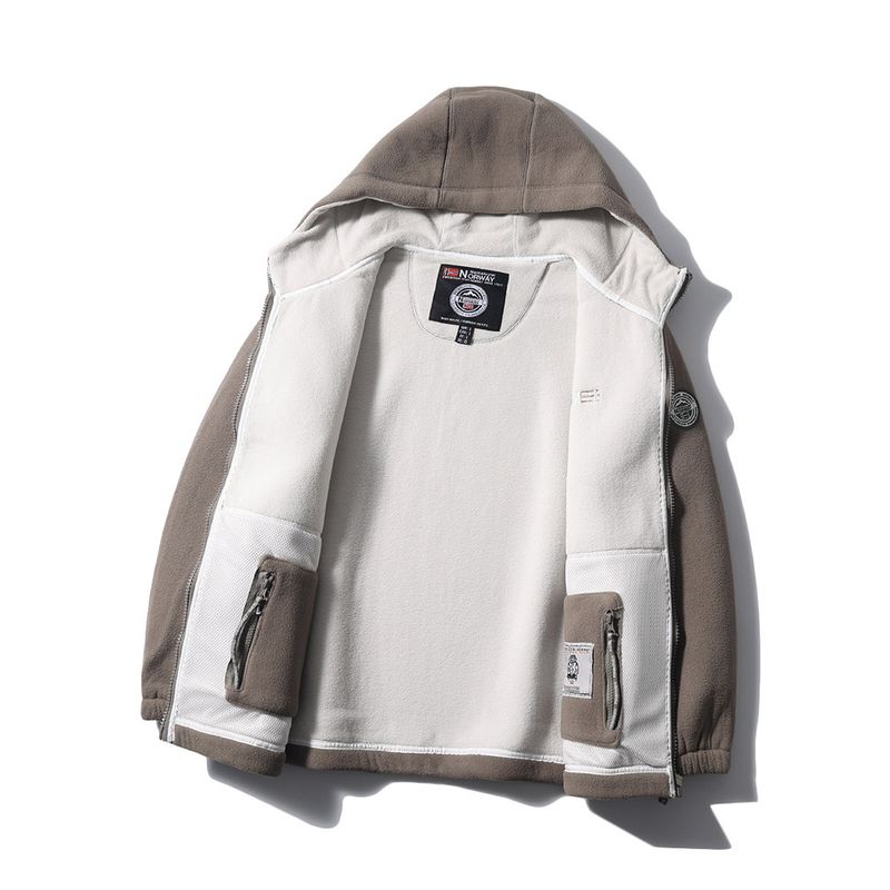Exported to Norway Outdoor Sports Polar Fleece and Fleece Clothing Liner Men Winter Extra Thick Outwear Export Men's Clothing Jacket