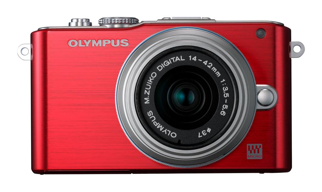 OLYMPUS veidrodinis vieno objektyvo PEN Lite objektyvo rinkinys Raudonas LKIT RED E-PL3 E-PL3