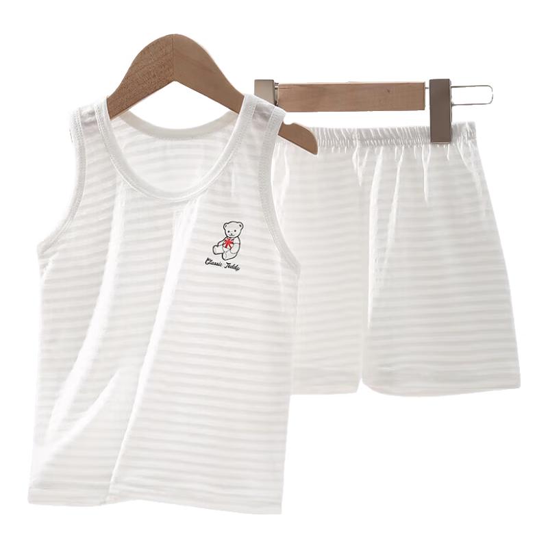 Classic Teddy Boy s Summer Vest & Shorts Pajama Set 120