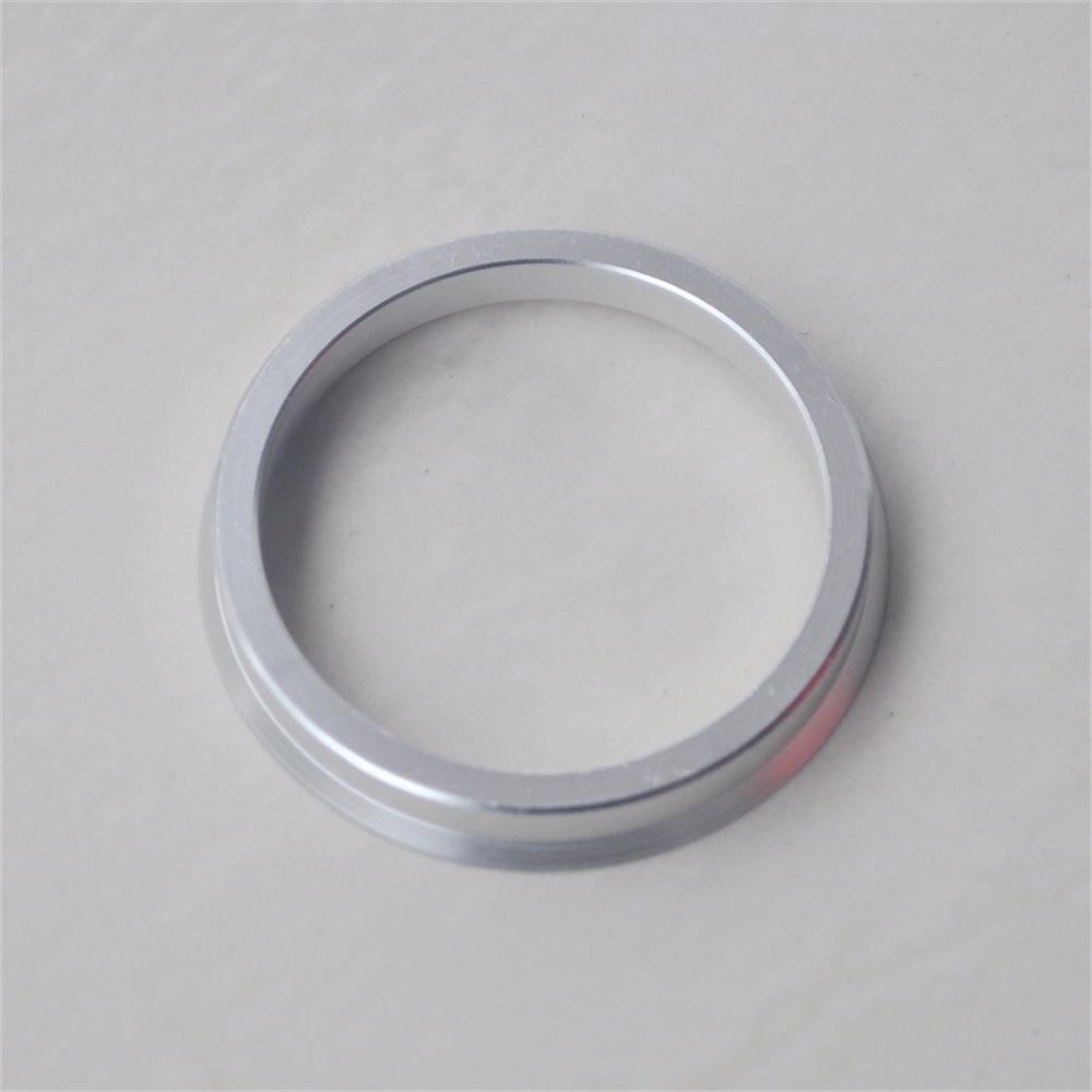4pcs Aluminum Alloy Wheel Hub Centric Rings Replacement 57.1 to 66.5mm, Silver