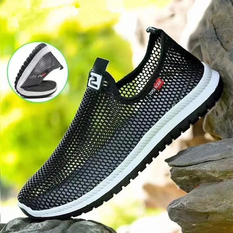 Summer Walking Shoes Hot Sale Men Sneakers Sport Lightweight Casual Hiking Shoes Men Breathable Aqua Shoes Man Outdoor Footwear