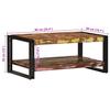Coffee Table Multicolour 90x50x38 cm Reclaimed Wood Solid