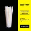 Disposable Thick/Thin Straws for Soy Milk, Coffee, Bubble Tea, and Fruit Juice