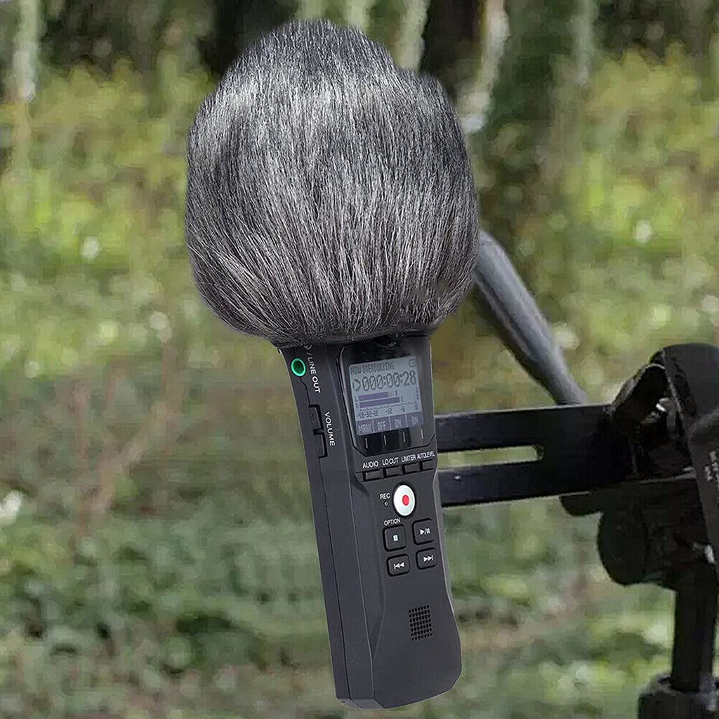 YUGSHNKFC Microphone Cover Black Foam Wind Screen for Zoom H1 Recorder Microphone Protector Replacement Muff Filter
