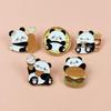 Giant Panda Cartoon Brooch - Creative Animal Badge for Clothing & Backpack Decoration