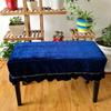 1-Seater / Premium Pleuche Piano Stool Cover Sleeve with Macrame Decorated VARIOUS COLORS