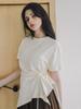 KOOLKITTEN Ruched Drawstring T-Shirt