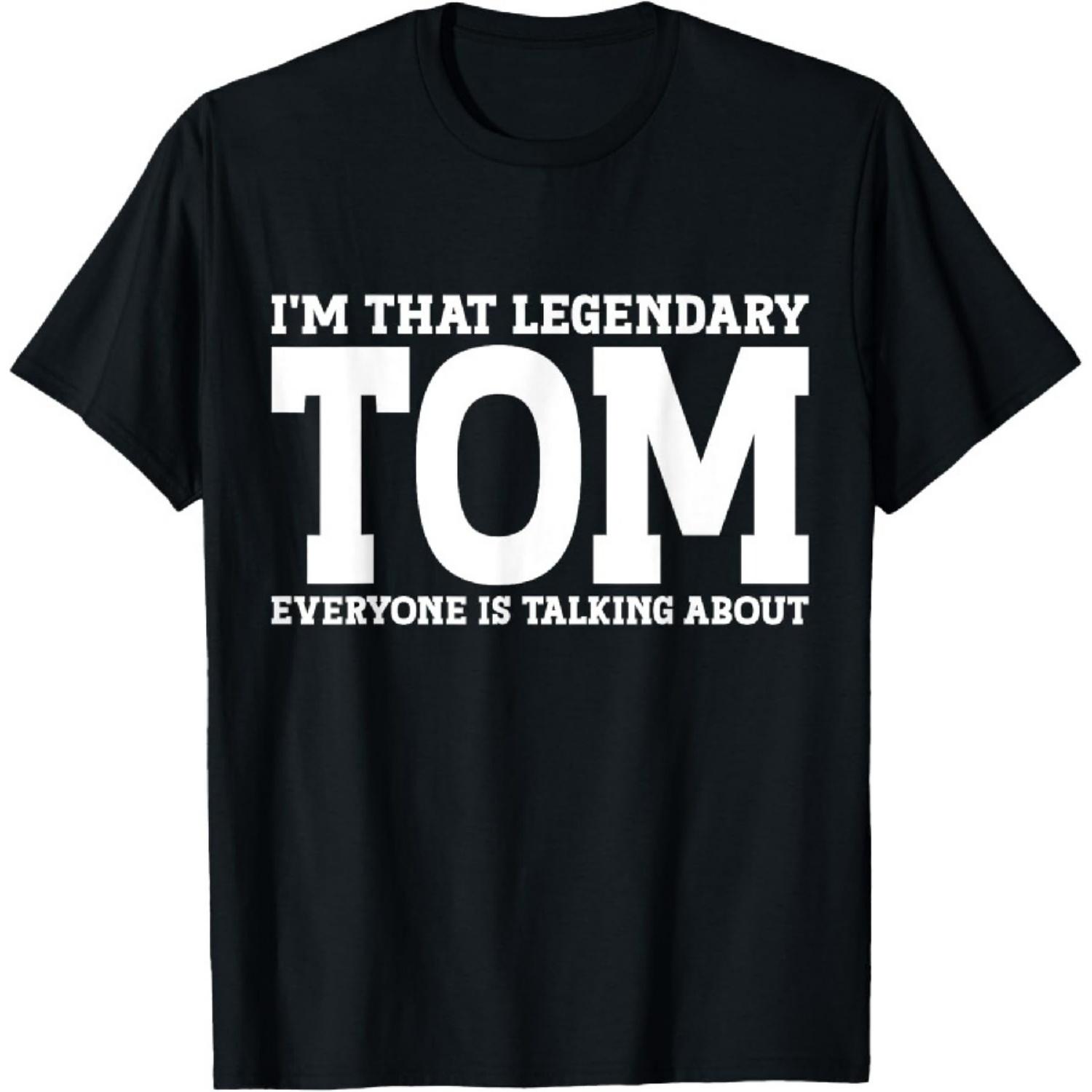 

Tom Gifts Tom Tee Men Name Tom Personal Name First Name Funny Tom T-Shirt XXXXXL чёрный