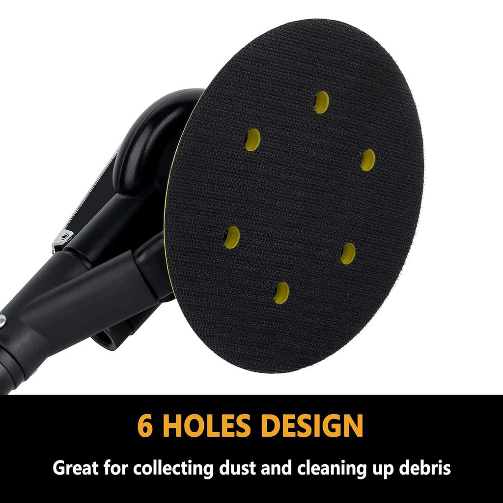 Ouya 2PCS 6 Inch 6-Hole Backing Pads 5/16"-24 Threads Polishing Buffing Plate for Dual Action Polisher