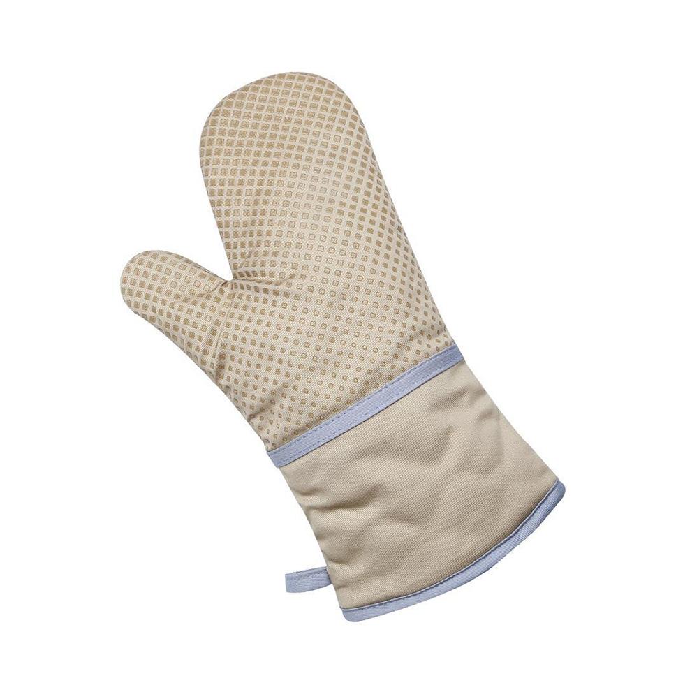 

1Pc Thermal Insulation Nonslip Oven Glove Baking Tool Khaki#0
