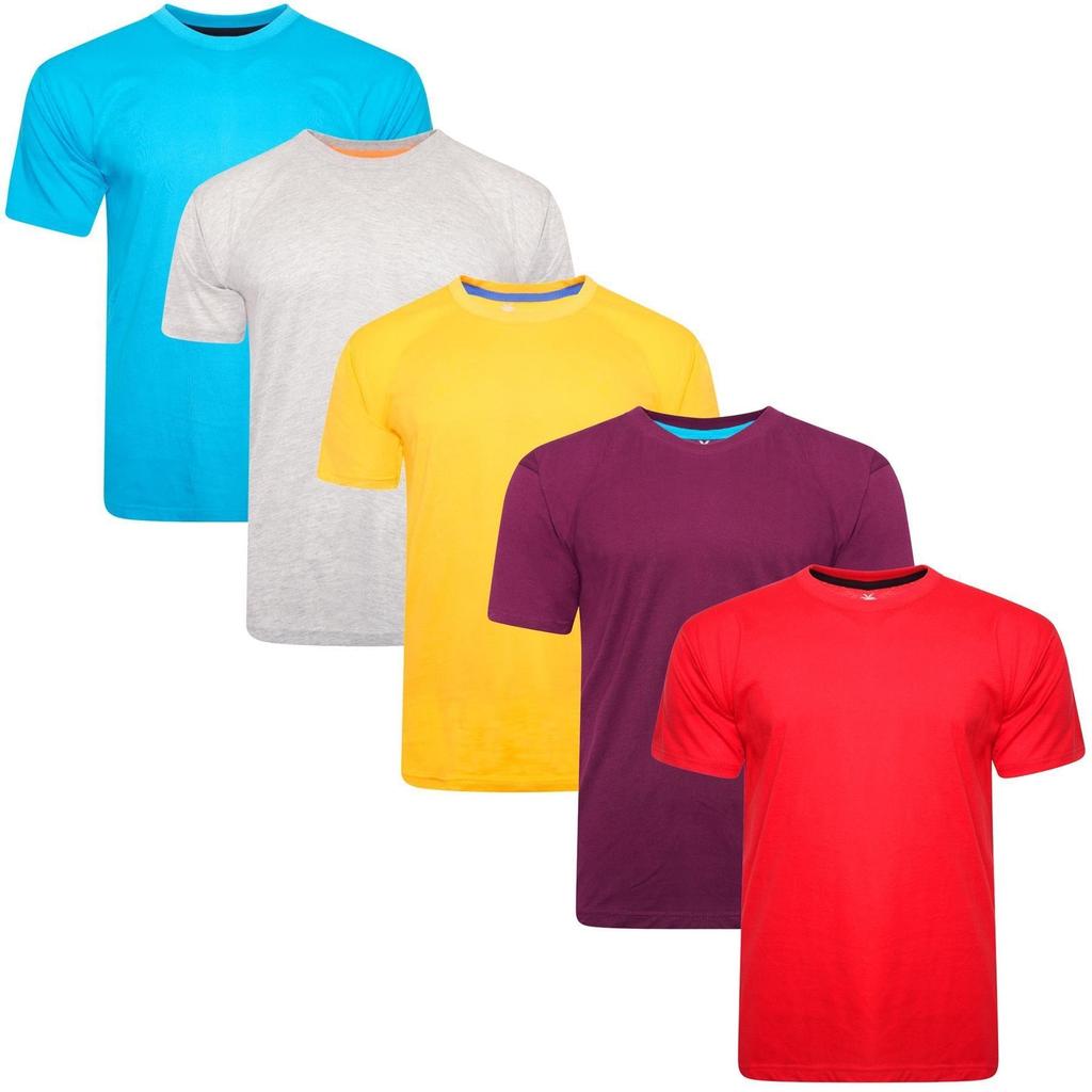Keanu Men's Plain T-Shirt (Pack of 5)