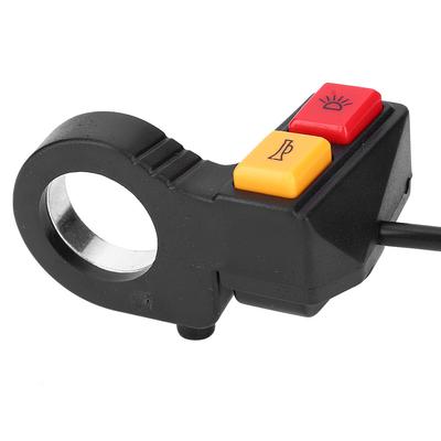 2 In 1 Head Light Horn Turn Signal   Button for Motorcycle E Bike Scooter