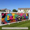 2D Back to The 90s Party Backdrop for Hip Hop Throwback Party Decoration