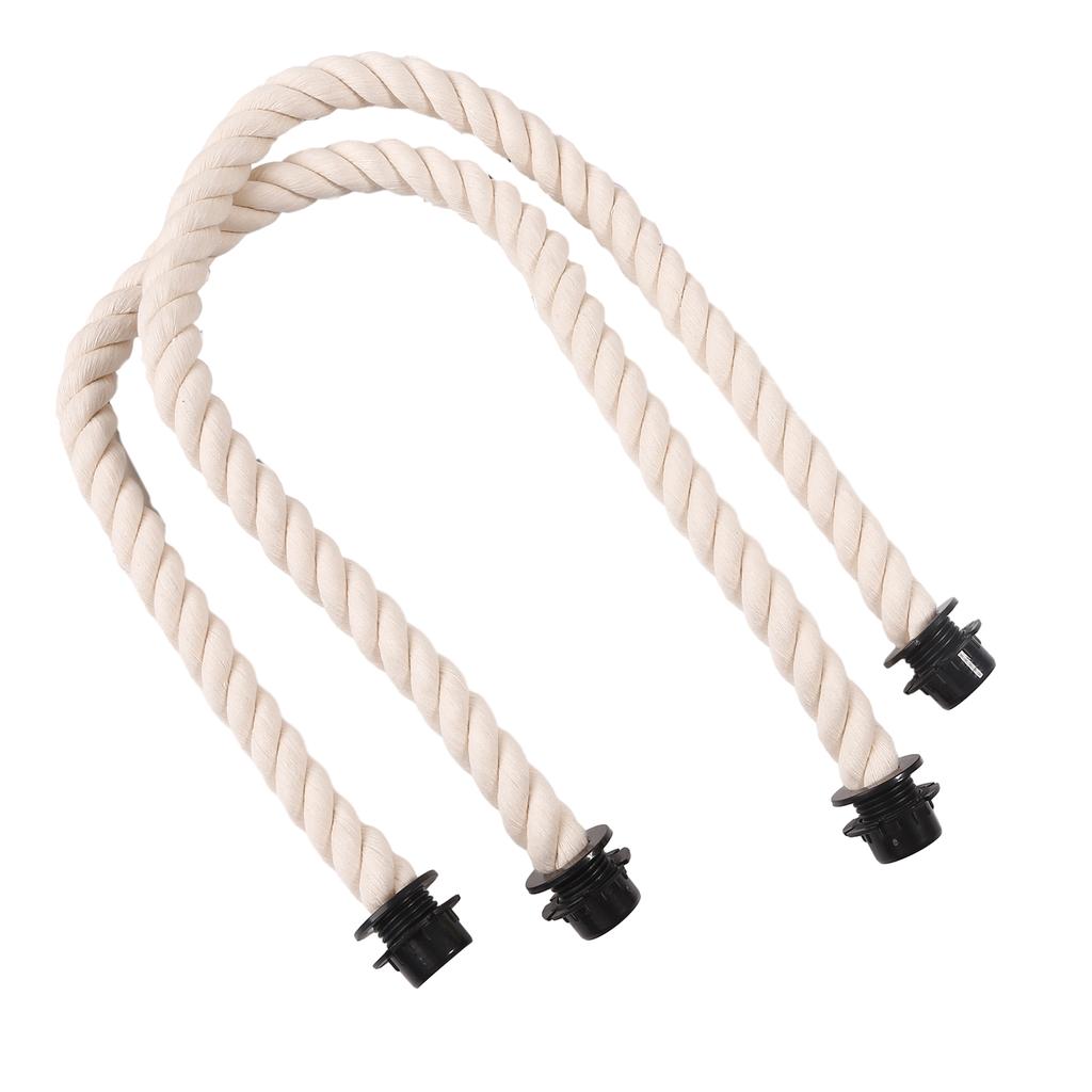 Rope Handle Replacements with Canvas Insert for Handbags Beach Bag Tote Canvas Handbag Purse Handles Replacement Straps