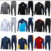 Long Training Football Jacket Mens Womens Team Sports Jersey Soccer Uniform Arsenal Real Madrid Man Utd Argentina Juventus