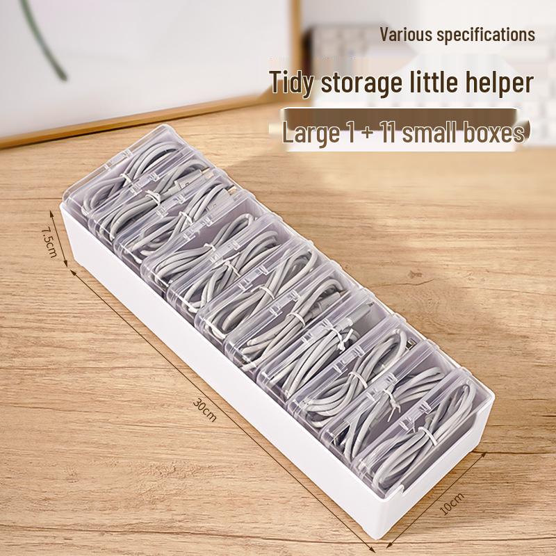 Multi-functional Cable Organizer & Storage Box for Chargers and Miscellaneous Items