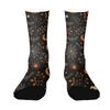 Breathable Comfortable Mid-Calf Socks with Halloween Pattern Unisex Elastic Ankle Support Socks Suitable for Daily Wear and Seasonal Use