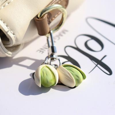Yousheng Keychain Nut-Shaped Resin Key Chain Handbag Bag Car Key Pendant Compact Size Keyring Portable