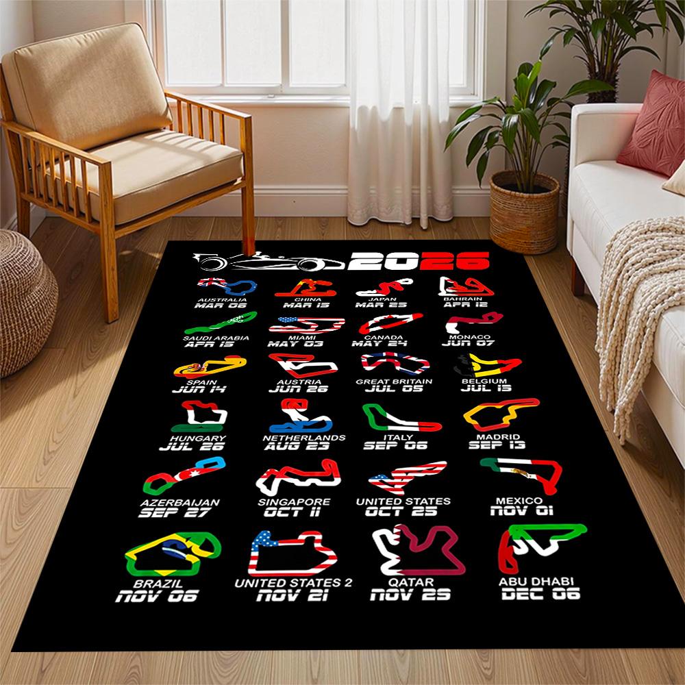 Formelkalender Fußmatte Design für Spielzimmer Dekorieren Sie Zimmer Eingangsbereich Esszimmer Anti-Rutsch-Teppich Dekorieren Sie Büros Spirituelles Geschenk