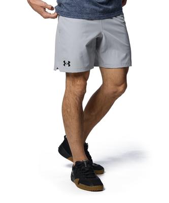 UA WOVEN 7in Szorty Mod Gray MD //