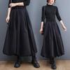 2024 Spring High Waist Slimming Elastic Tie Lantern Midi Skirt