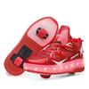 New Runaway Shoes Double-wheel Charging with Lights Boys Pulley Shoes Girls Skates Men's and Women's Shoes with Wheels Single Wheel