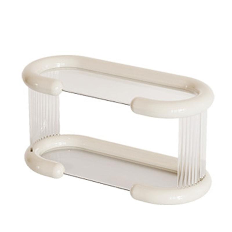 Plastic Cup Organizers Rack for Desk Practical Desk Cup Storage Rack Multi Layer Rack for Students and Professionals