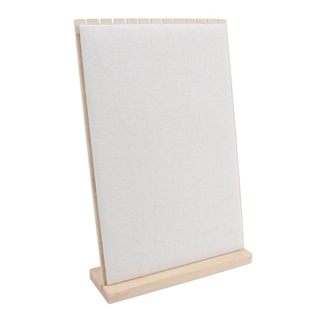 Wooden Jewelry Display Stand 12 Slots Detachable Orderly Storage Wooden Frame Necklace Rack for Home Jewelry Shop