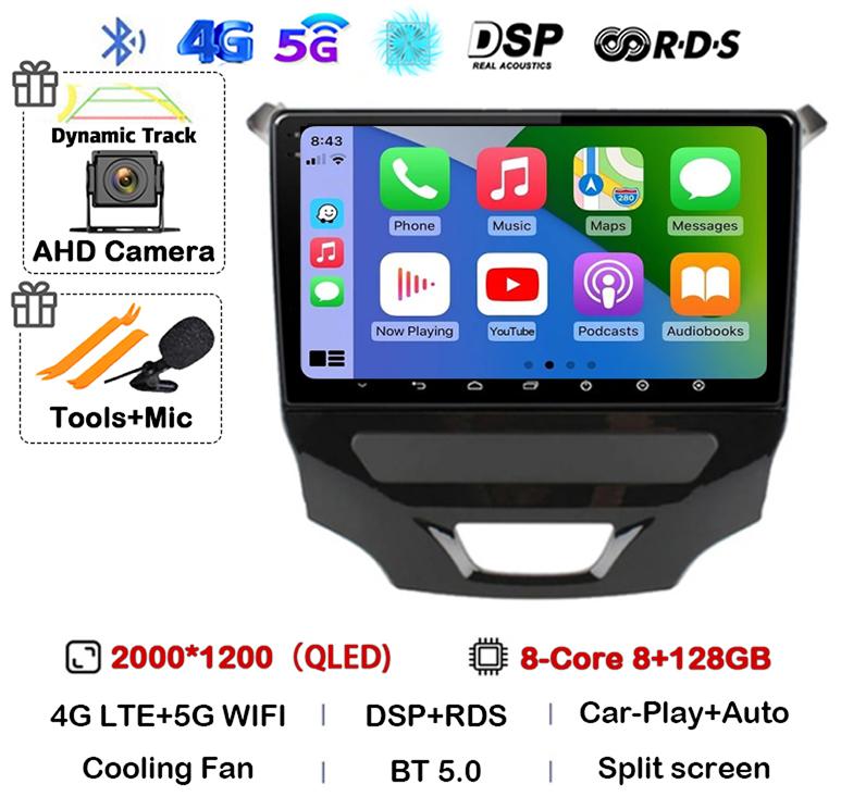 Android 14 Carplay Auto 4G+WIFI Car Radio For Chevrolet Cruze 2 2015 2016 2017 2018 2019 2020 GPS Multimedia Video Player Stereo