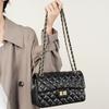 New Leather Women's Bag High-end Trend Versatile Diamond Chain Bag Crossbody Shoulder Women's Bag