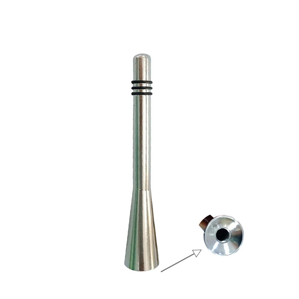 

New Sliver Universal 8CM Car Short Stubby Antenna Aerial AM/FM Radio Mast with Bolts