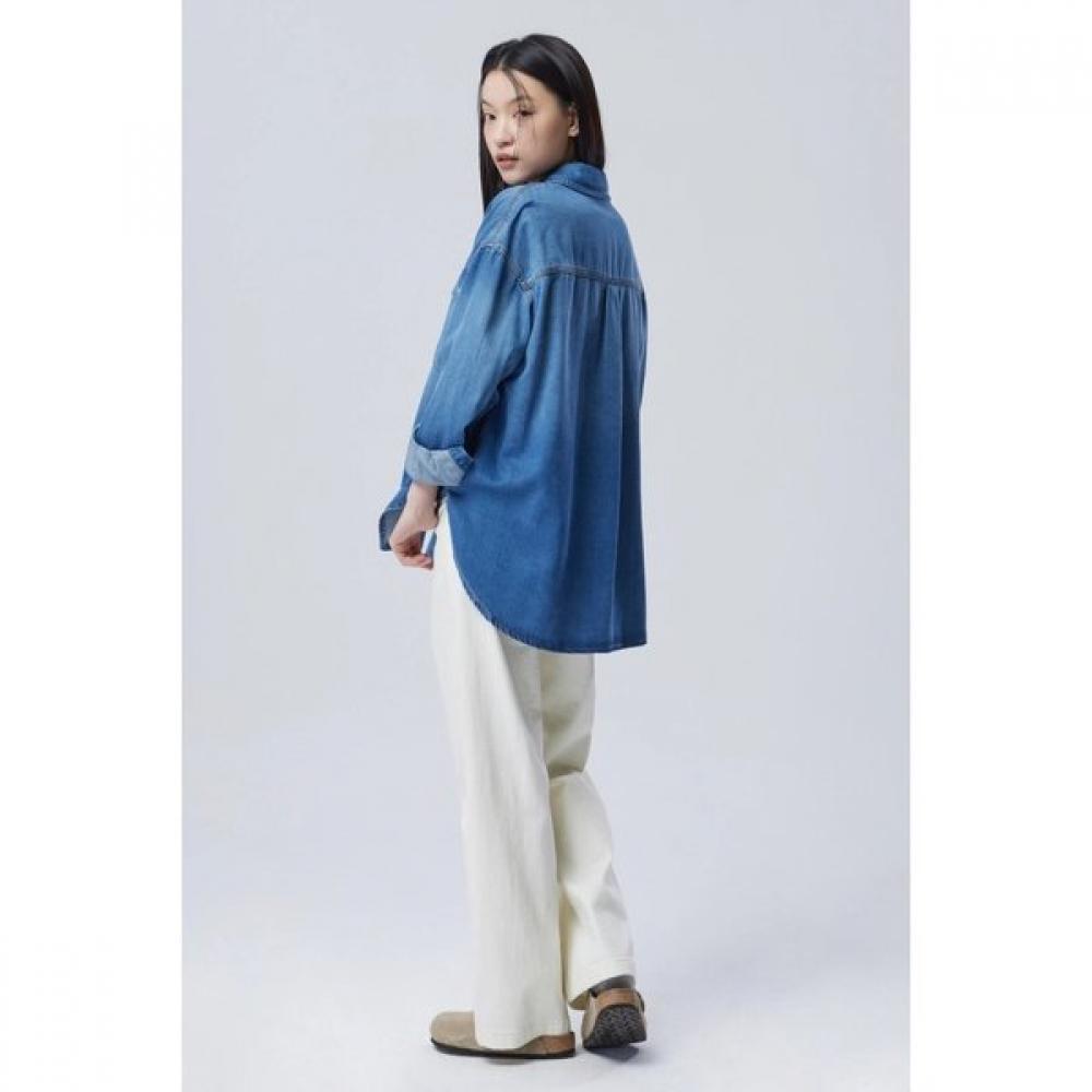 Puppy Embroidery Denim Blouse Babl91611