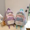 Backpack Academy style contrasting colors new schoolbag lightweight mini backpack niche cute fresh girl back