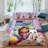 3D Print Duvet Cover Gabby's Dollhouse Pattern Quilt Covers for Children Single Twin Queen King Bedding Set Home Textile741