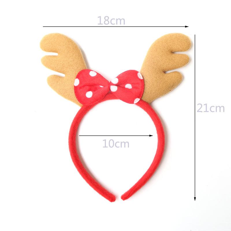 Christmas Headband: Santa, Snowman & Reindeer Antlers for Kids' Party