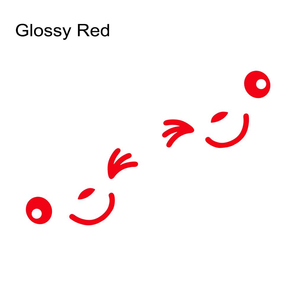 2pcs Cute Cartoon Smiling Face Car Creative Stickers For Motorcycle Truck Rearview Mirror Auto Styling Decoration Accessories