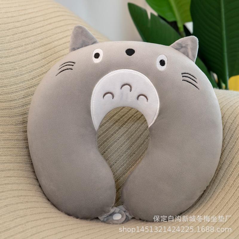 Cute Cartoon Neck Pillow Throw Pillow U-shaped Pillow Plush Toy Comfortable Nap Pillow